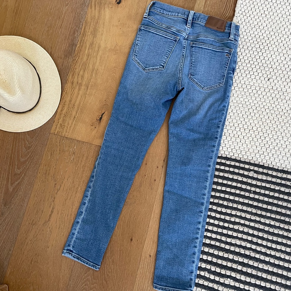 Madewell 9” Mid Rise Skinny Crop Button Fly Jeans Size 24 - Picture 3 of 8